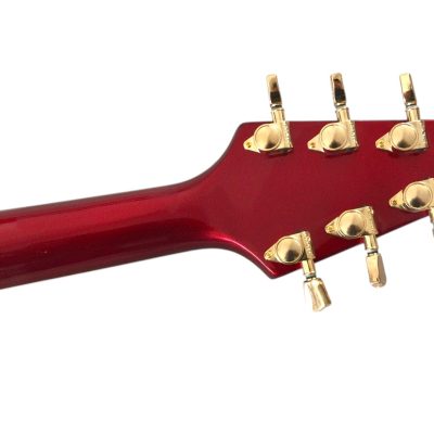 Custom Crown Flying V Red Metallic Custom Fretboard Inlay Guitar - Image 6