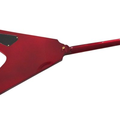 Custom Crown Flying V Red Metallic Custom Fretboard Inlay Guitar - Image 7