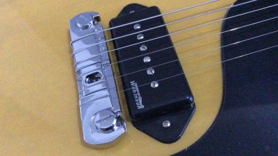 Custom Crown Billie Joe Armstrong P90 Pickups Yellow Junior Guitar - Image 5