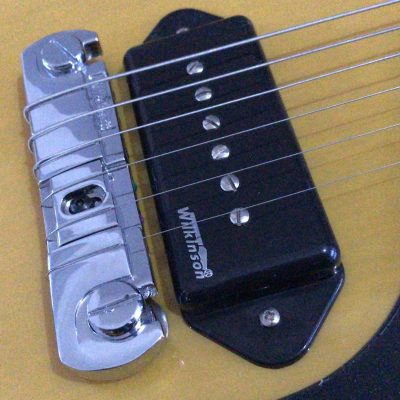 Custom Crown Billie Joe Armstrong P90 Pickups Yellow Junior Guitar - Image 5