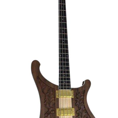 Custom Nova Lemmy Kilmister Engrave Carved 4004 Walnut Wood Body Satin Bass - Image 2