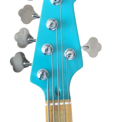 Custom Regent Maui Blue 5 String Jazz Bass - Image 4