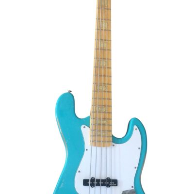 Custom Regent Maui Blue 5 String Jazz Bass - Image 5