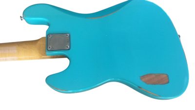Custom Regent Maui Blue 5 String Jazz Bass - Image 6