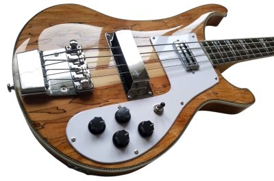 Custom Nova 4003 Bubinga Wood Neck Thru Body 4 String Bass - Image 5