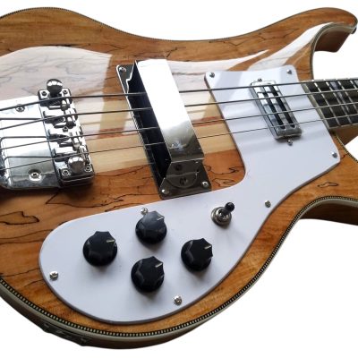 Custom Nova 4003 Bubinga Wood Neck Thru Body 4 String Bass - Image 5