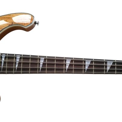Custom Nova 4003 Bubinga Wood Neck Thru Body 4 String Bass - Image 6