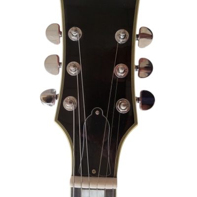 Custom Crown Buzzsaw Bullseye Zakk Wylde Orange Black Guitar - Image 5