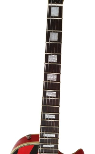 Custom Crown Buzzsaw Bullseye Zakk Wylde Orange Black Guitar - Image 10