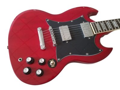 Custom Crown Angus Cherry Red SG Guitar - Image 2
