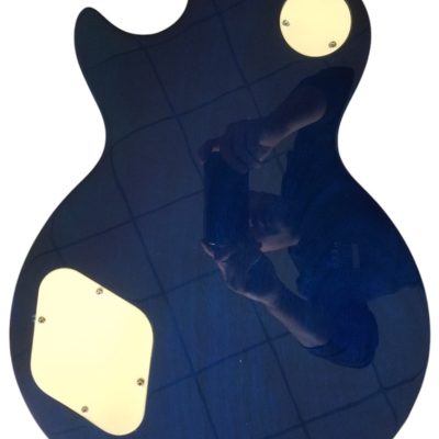 Custom Crown Purple Blue Flame Maple Top Guitar - Image 7
