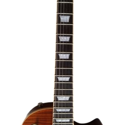 Custom Crown Jimmy Page Tobacco Burst Flame Maple Top Guitar - Image 4