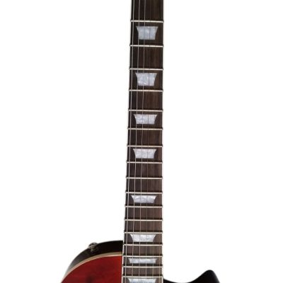Custom Crown Jimmy Page Cherry Sunburst Flame Maple Top Guitar - Image 5