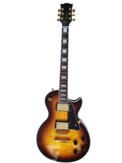 Custom Crown Vintage Sunburst Flame Maple Top Guitar - Image 2