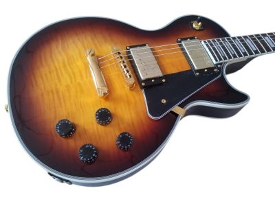 Custom Crown Vintage Sunburst Flame Maple Top Guitar - Image 6