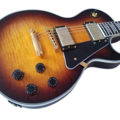 Custom Crown Vintage Sunburst Flame Maple Top Guitar - Image 6