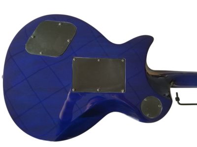 Custom Crown Quilted Maple Aqua Blue Locking Tremolo Guitar - Image 6
