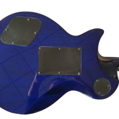 Custom Crown Quilted Maple Aqua Blue Locking Tremolo Guitar - Image 6