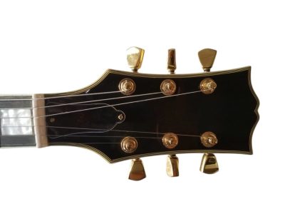 Custom Crown Black Beauty P90 Pickups Ebony Fretboard Guitar - Image 3