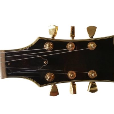 Custom Crown Black Beauty P90 Pickups Ebony Fretboard Guitar - Image 3