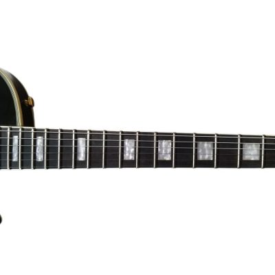 Custom Crown Black Beauty P90 Pickups Ebony Fretboard Guitar - Image 4