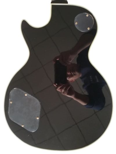Custom Crown Black Beauty P90 Pickups Ebony Fretboard Guitar - Image 9