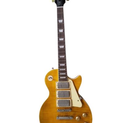 Custom Crown Lemon Burst 3 Pickups Reissue Guitar - Image 2
