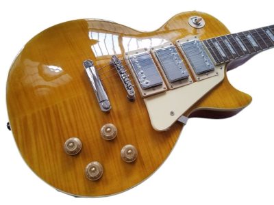 Custom Crown Lemon Burst 3 Pickups Reissue Guitar - Image 5