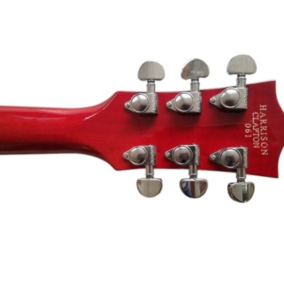 Custom Crown Harrison Clapton Red Black Guitar - Image 4