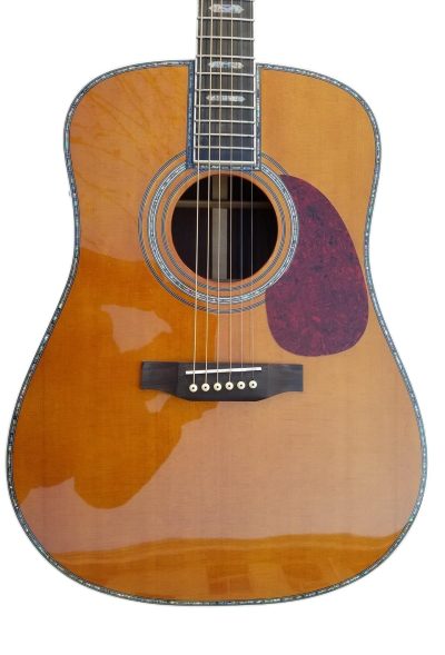 Custom Vertex D45 Natural Solid Spruce Top Acoustic Fishman Pickups Guitar