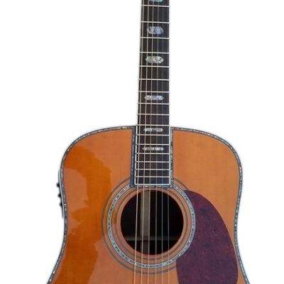 Custom Vertex D45 Natural Solid Spruce Top Acoustic Fishman Pickups Guitar - Image 7