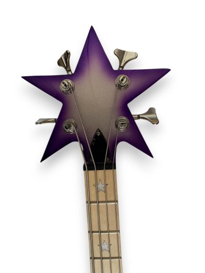 Custom Pulse Maple Fretboard Bootsy Purple Burst Star Space 4 String Rock Bass MEC Pickups Option - Image 5