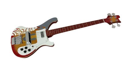 Custom Nova 4003 Psychedelic Paul McCartney Fireglo Bass - Image 2