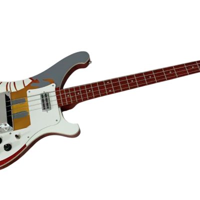 Custom Nova 4001 Psychedelic Paul McCartney Fireglo Bass - Image 2