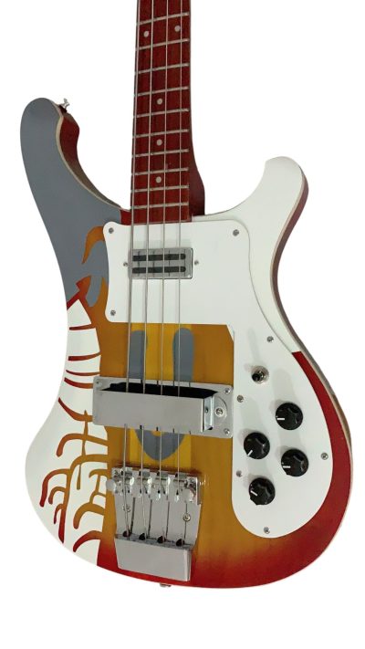 Custom Nova 4003 Psychedelic Paul McCartney Fireglo Bass