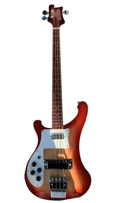 Custom Nova 4001 Chris Squire Fireglo Neck Thru Left Handed Bass - Image 2