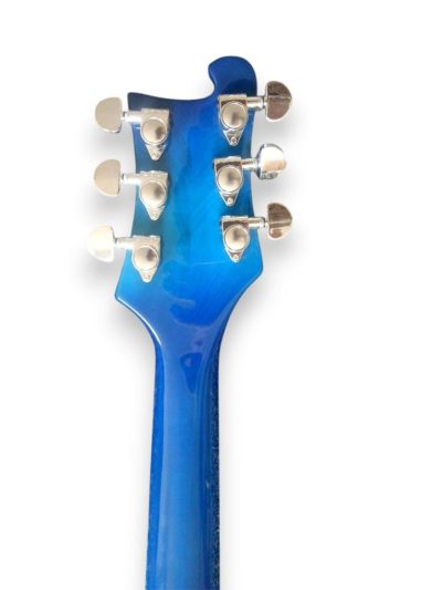 Custom Nova 480 Aquaglo Turquoise Blue Guitar - Image 3