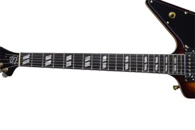 Custom Crown Korina Explorer Tobacco Burst Guitar - Image 4