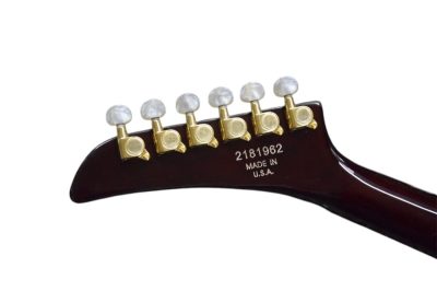 Custom Crown Korina Explorer Tobacco Burst Guitar - Image 8