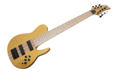 Custom Solis Imperial Yellow Birdseye 7 String Bass - Image 2