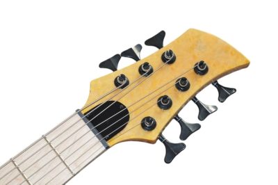 Custom Solis Imperial Yellow Birdseye 7 String Bass - Image 3