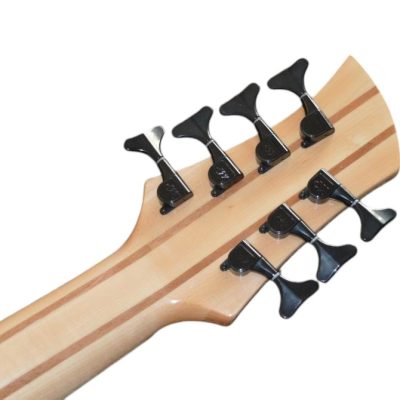 Custom Solis Imperial Yellow Birdseye 7 String Bass - Image 5