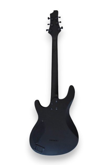Custom Onyx Gothic Black Luminactive 6 String Electric Guitar - Image 8