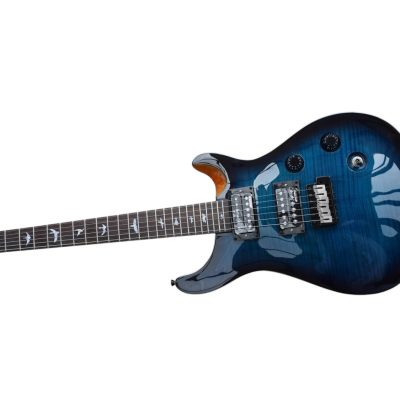 Custom Monarch 24 Gray Blue Flame Maple Top Guitar - Image 2
