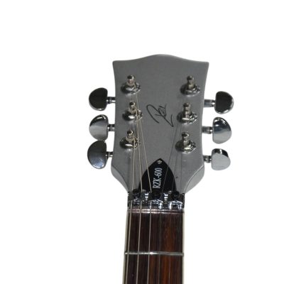 Custom Obsidian RZK 600 Richard Platinum Silver Tremolo Guitar - Image 5