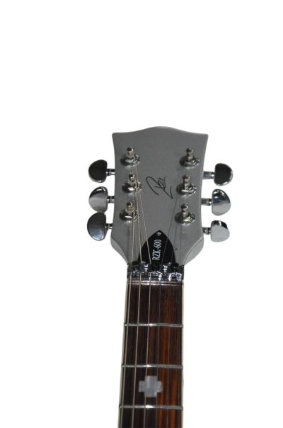 Custom Obsidian RZK 600 Richard Platinum Silver Tremolo Guitar - Image 5