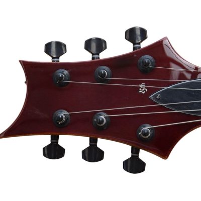 Custom Monarch 24 Gray Blue Flame Maple Top Guitar - Image 6
