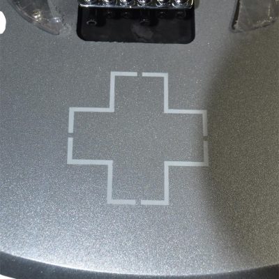 Custom Obsidian RZK 600 Richard Platinum Silver Tremolo Guitar - Image 6