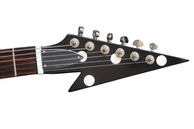 Custom Crown Randy Rhoads Flying V Black Polka Dots Electric Guitar - Image 3