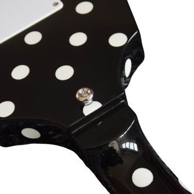 Custom Crown Randy Rhoads Flying V Black Polka Dots Electric Guitar - Image 12